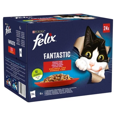 Felix Fantastic Country Flavours in Jelly 24x85g