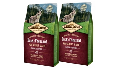 CARNILOVE Cat Duck & Pheasant Hairball Control 2x6kg