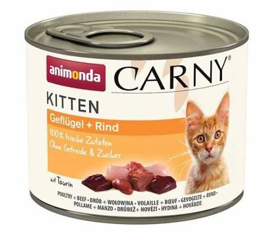 ANIMONDA Cat Carny Kitten gusto: pollame e manzo 200g 
