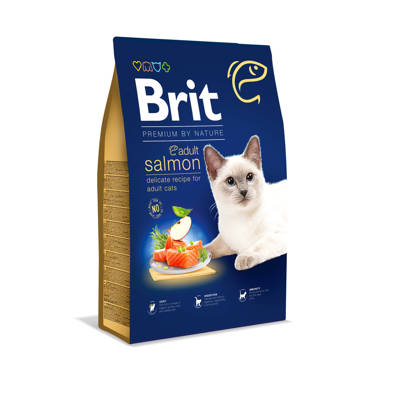 BRIT Premium By Nature Salmone per gatti adulti 8 kg