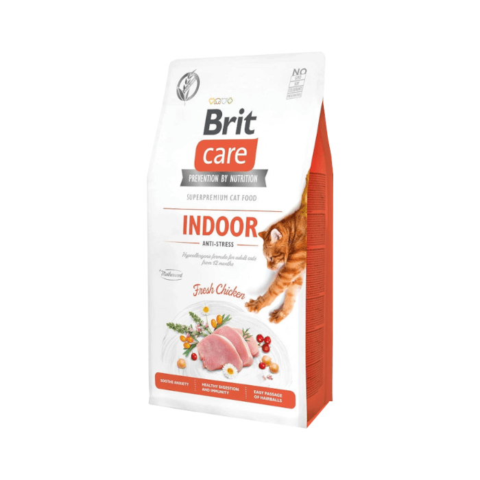Brit Care Cat Grain-Free Indoor Anti-Stress Con pollo 7kg