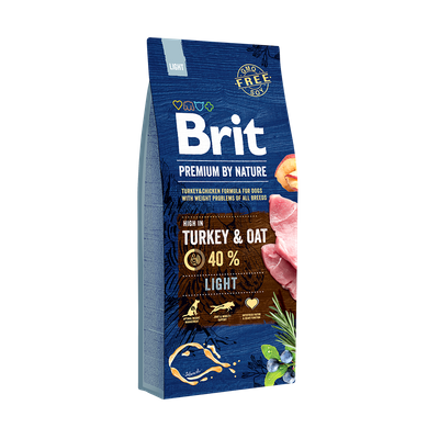 Brit Premium By Nature Light con tacchino e avena 15kg