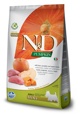 Farmina N&D Pumpkin Grain Free Canine Adult Mini Boar&Apple 7kg x2