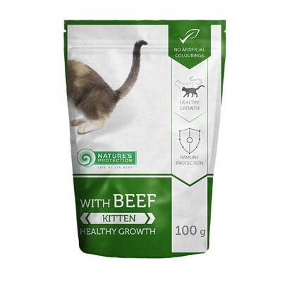 NATURES PROTECTION  Kitten Beef "Healthy Growth" 100g