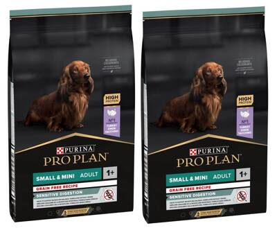 PRO PLAN Sensitive Digestion Small & Mini Adult cibo per cani ricco di tacchino 2x7 kg