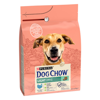 Purina Dog Chow Adulto leggero con tacchino 2,5kg